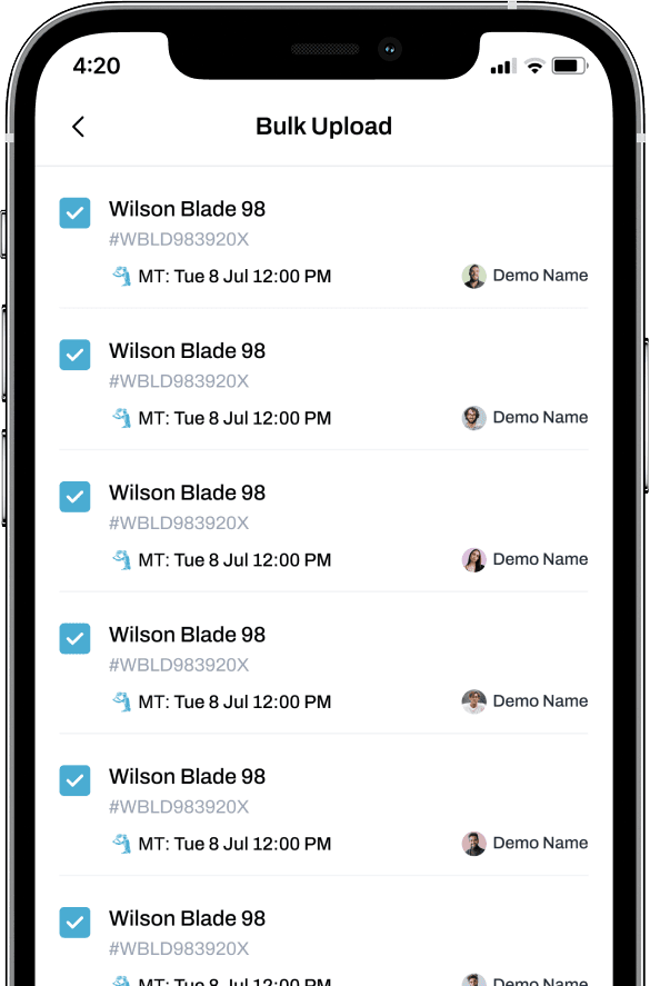 Teams feature — bulk upload and roster management